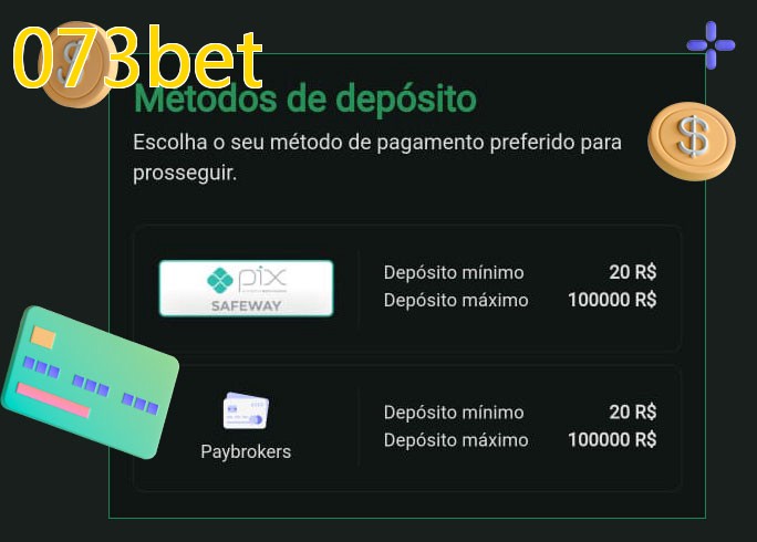 O cassino 073betbet oferece uma grande variedade de métodos de pagamento